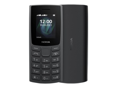 Nokia 105 (2023) TA-1557 (Charcoal) Dual SIM 1.8" TFT LCD 120x160/4MB/4MB RAM/microUSB