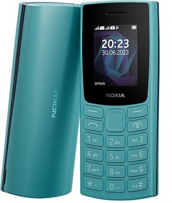 Nokia 105 (2023) TA-1557 Cyan, 1.8 ", TFT LCD, 120 x 160  pixels, Dual SIM, Mini Sim, USB version microUSB, 1000 mAh