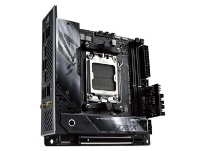 Asus ROG STRIX X670E-I GAMING WIFI Processor family AMD, Processor socket AM5, DDR5 DIMM, Memory slots 2, Supported hard disk drive interfaces SATA, M.2, Number of SATA connectors 2, Chipset  AMD X670, Mini-ITX