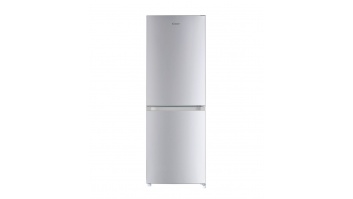 Candy CCG1L314ES Refrigerator, E, Free standing, Combi, Height 144 cm, Fridge net 109 L, Freezer net 48 L, Silver