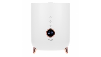 Adler AD 7972 Humidifier, 23 W, Water tank capacity 4 L, Suitable for rooms up to 35 m², Ultrasonic, Humidification capacity 150-300 ml/hr, White
