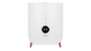 Adler AD 7972 Humidifier, 23 W, Water tank capacity 4 L, Suitable for rooms up to 35 m², Ultrasonic, Humidification capacity 150-300 ml/hr, White