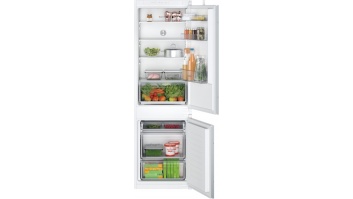 Bosch Refrigerator KIV86NSE0 Series 2 Energy efficiency class E, Built-in, Combi, Height 177.2 cm, Fridge net capacity 183 L, Freezer net capacity 84 L, 35 dB, White, Made in Germany