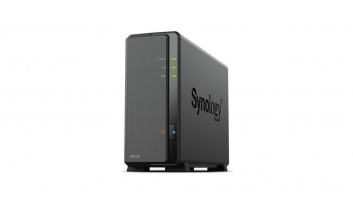 Synology Tower NAS DS124 up to 1 HDD/SSD, Realtek, RTD1619B, Processor frequency 1.7 GHz, 1 GB, DDR4, 1x1GbE, 2xUSB 2.0