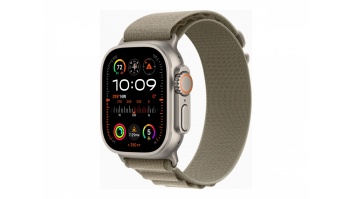 Apple Apple Watch Ultra 2 GPS + Cellular, 49mm Titanium Case with Olive Alpine Loop - Medium