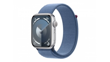 Apple Apple Watch Series 9 GPS 45mm Silver Aluminium Case with Winter Blue Sport Loop
