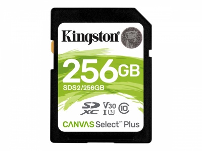 Kingston Canvas Select Plus - flash memory card - 256 GB - SDXC UHS-I