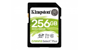 Kingston Canvas Select Plus - flash memory card - 256 GB - SDXC UHS-I