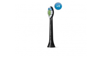 Philips Toothbrush Heads HX6068/13 Sonicare W2 Optimal White Heads, For adults, Number of brush heads included 8, Sonic technology, Black