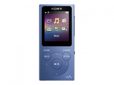 Sony Walkman NW-E394L MP3 Player with FM radio, 8GB, Blue Sony MP3 Player with FM radio Walkman NW-E394L Internal memory 8 GB FM USB connectivity