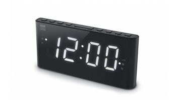 New-One Alarm function CR136 Dual Alarm Clock Radio PLL Black