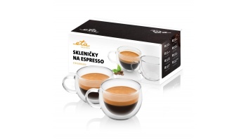 ETA Espresso cups ETA518091000 For espresso coffee 2 pc(s) Dishwasher proof Glass