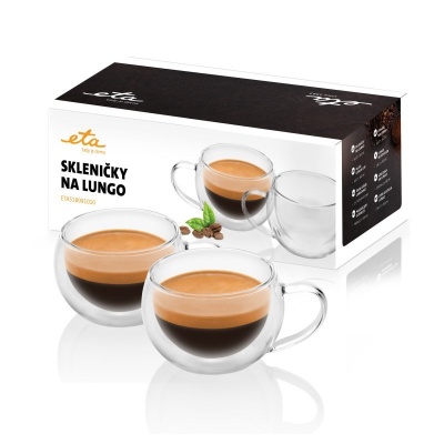 ETA Lungo cups ETA518091010 For coffee 2 pc(s) Dishwasher proof Glass