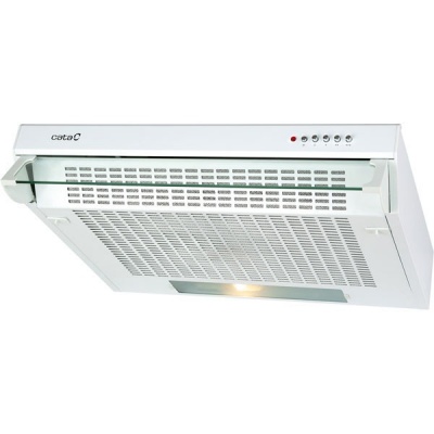 CATA F-2050 WH Hood, Energy efficiency class C, Max 195 m³/h, LED, White CATA Hood F-2050 WH Conventional Energy efficiency class C Width 50 cm 195 m³/h Mechanical control LED White