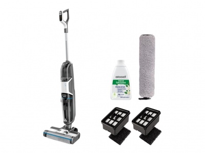 Bissell Vacuum Cleaner CrossWave HF3 Cordless Select Cordless operating Handstick Washing function - W 22.2 V Operating time (max) 25 min Black/Titanium/Bossanova Blue Warranty 24 month(s)
