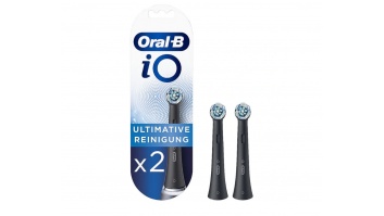 Oral-B iO Refill Ultimate Clean Replaceable toothbrush heads, 2 pcs, Black Oral-B