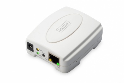 Digitus USB Print Server, 1-Port 1x RJ45, 1x USB A, USB 2.0 DN-13003-2 White