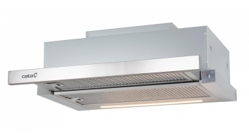 CATA TFH 6630 X /A Hood, Energy efficiency class A+, Width 60 cm, Max 605 m³/h, Touch Control, LED, Stainless steel CATA