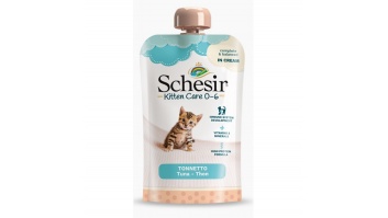 Schesir Kitten Care Cream Tuna, 150g - tunča krēms kaķēniem
