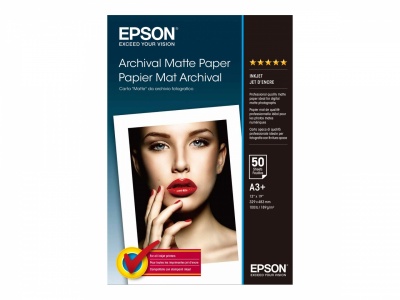 Epson Archival Matte Paper, A3+, 192 g/m2, 50 sheets Epson