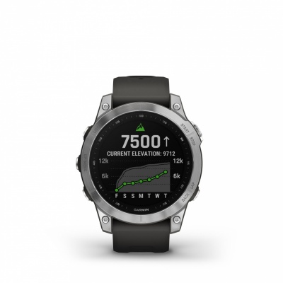 Garmin Fenix 7S Silver with Graphite Band EU