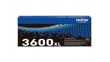 Brother TN-3600XL Genuine High Yield Toner Cartridge, Black