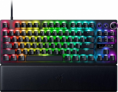 Razer Gaming Keyboard Huntsman V3 Pro Tenkeyless Wired Nordic Analog Optical Black