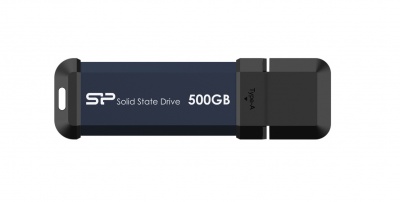 Silicon Power Portable External SSD MS60 500 GB Type-A USB 3.2 Gen 2 Blue