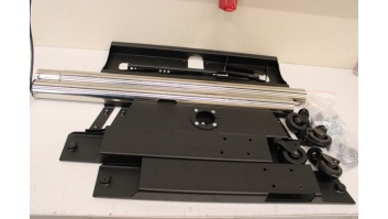 SALE OUT. EDBAK Floor stand TR5E 42-65 " Trolleys & Stands Maximum weight (capacity) 50 kg USED AS DEMO, SCRATCHED, MISSING HEXAGON WRENCHES Black