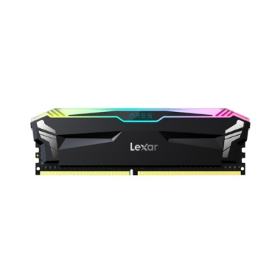 Lexar 2x8GB ARES Gaming UDIMM DDR4 3600 XMP Memory with Black heatsink and RGB lighting Lexar