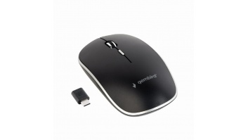 Gembird MUSW-4BSC-01 Silent wireless optical mouse, black, Type-C receiver Gembird