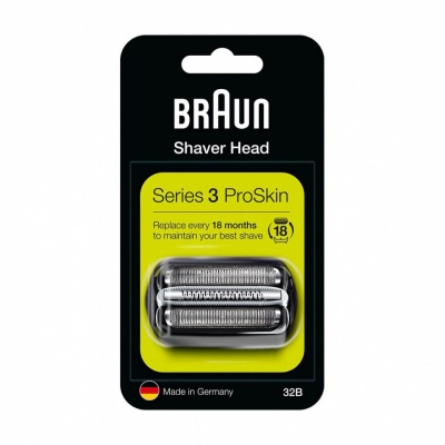 Braun 32B Shaver Replacement Head for Series 3, Black Braun