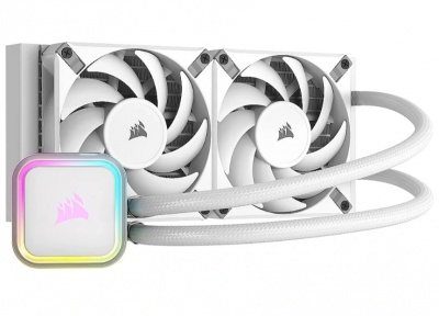 Corsair iCUE H100i RGB ELITE Liquid CPU Cooler - White Corsair