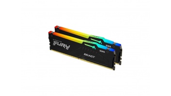 Kingston Fury Beast 32GB (16GB x 2) DDR5, 6000 MHz, CL36, 288-Pin, DIMM Kit Kingston
