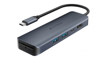 Hyper HyperDrive EcoSmart Gen.2 Universal USB-C 6-in-1 Hub w 100 W PD Power Pass-thru