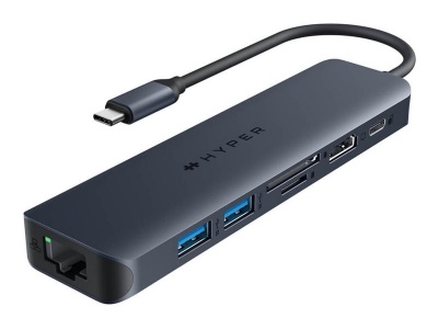 Hyper HyperDrive EcoSmart Gen.2 Universal USB-C 7-in-1 Hub w 100 W PD Power Pass-thru
