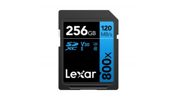 Lexar 256GB Professional 800x PRO Memory Card SDXC UHS-I Black/Blue