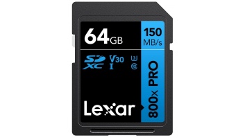 Lexar 64GB Professional 800x PRO Memory Card SDXC UHS-I Black/Blue