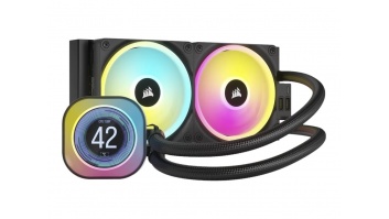 Corsair iCUE LINK H100i LCD Liquid CPU Cooler, Black Corsair