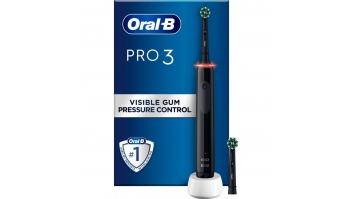 Oral-B Pro3 3000 Cross Action Electric Toothbrush, Black Edition