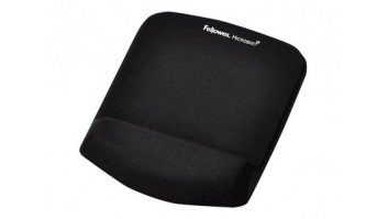Fellowes Mouse pad with wrist support PlushTouch, black