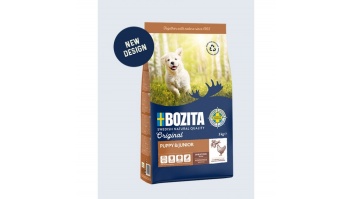 Bozita Original Puppy & Junior, 12kg - bezkviešu sausā barība kuceniem, junioriem, grūsnām un laktējošām kucēm