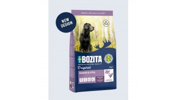 Bozita Original Senior & Vital, 12kg - bezkviešu sausā barība veciem suņiem