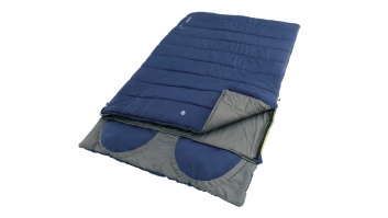 Outwell Contour Lux Double Sleeping Bag, Both side zipper,  Imperial Blue