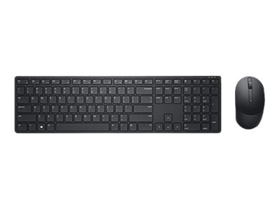 Dell KM5221W Pro | Keyboard and Mouse Set | Wireless | Ukrainian | Black | 2.4 GHz