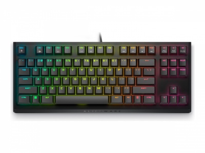 Alienware Tenkeyless AW420K | Gaming Keyboard | Wired | EN | Dark Side of the Moon | CHERRY MX Red