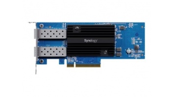 Synology E25G30-F2 Dual-port 25GbE SFP28 add-in card designed to accelerate bandwidth-intensive workflows