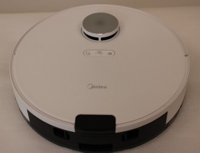 SALE OUT. Midea M9 Robot Vacuum Cleaner, White | M9 | Robot Vacuum Cleaner | Wet&Dry | Operating time (max) 180 min | Lithium Ion | 5200 mAh | Dust capacity 0.25 L | 4000 Pa | White | UNPACKED, USED, DIRTY, SMOLL  SCRATCHED  ROBOT ON  FRONT, MISSING MANUA