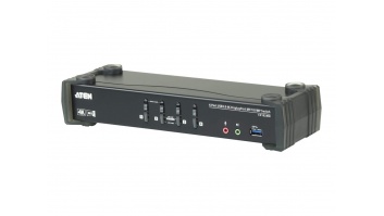 Aten | 4-Port USB3.0 4K DisplayPort KVMP Switch with Built-in MST Hub | CS1924M