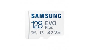 Samsung | microSD karte | EVO PLUS | 128 GB | MicroSDXC | Zibatmiņas klase 10 | SD adapteris
